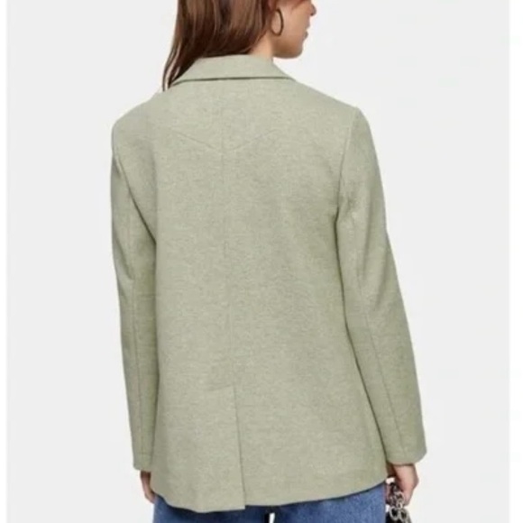 Topshop Light Green Blazer - Picture 2 of 2